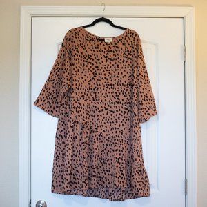 Hayden Los Angeles dot asymmetrical swing dress